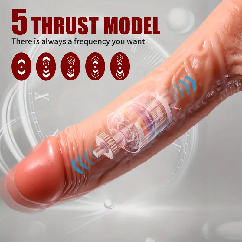4Inch-1 Retractable T-Body with Rotation, Heat and Remote Control - G-Spot T-Body for Vaginal and Anal Stimulation - 8.66 Inch, USB Powered, Waterproof and Latex Material, Vibrating T-Body | Remote Control T-Body | Waterproof T-Body