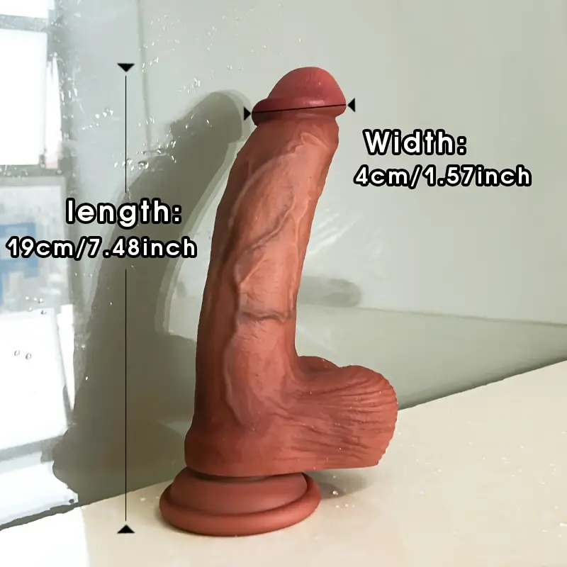 Simulation penis soft liquid silicone dildo men and women adult sex toys realistic dildo flexible G spot anal plug anal plug vaginal stimulation dildo adult couple flirting toys with suction cup suitable for hands-free play, adult products