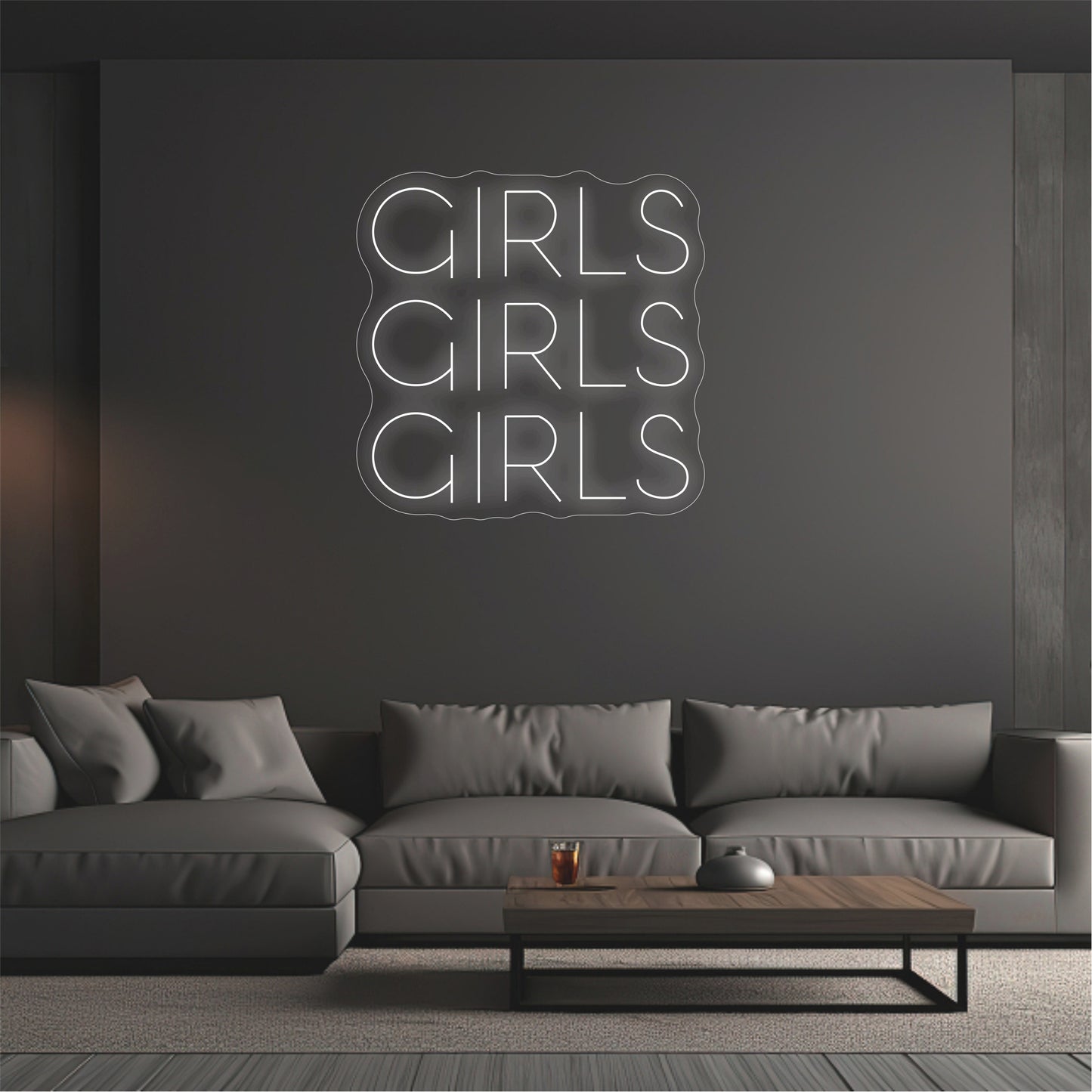 'girls girls girls' neon sign,House room neon lights