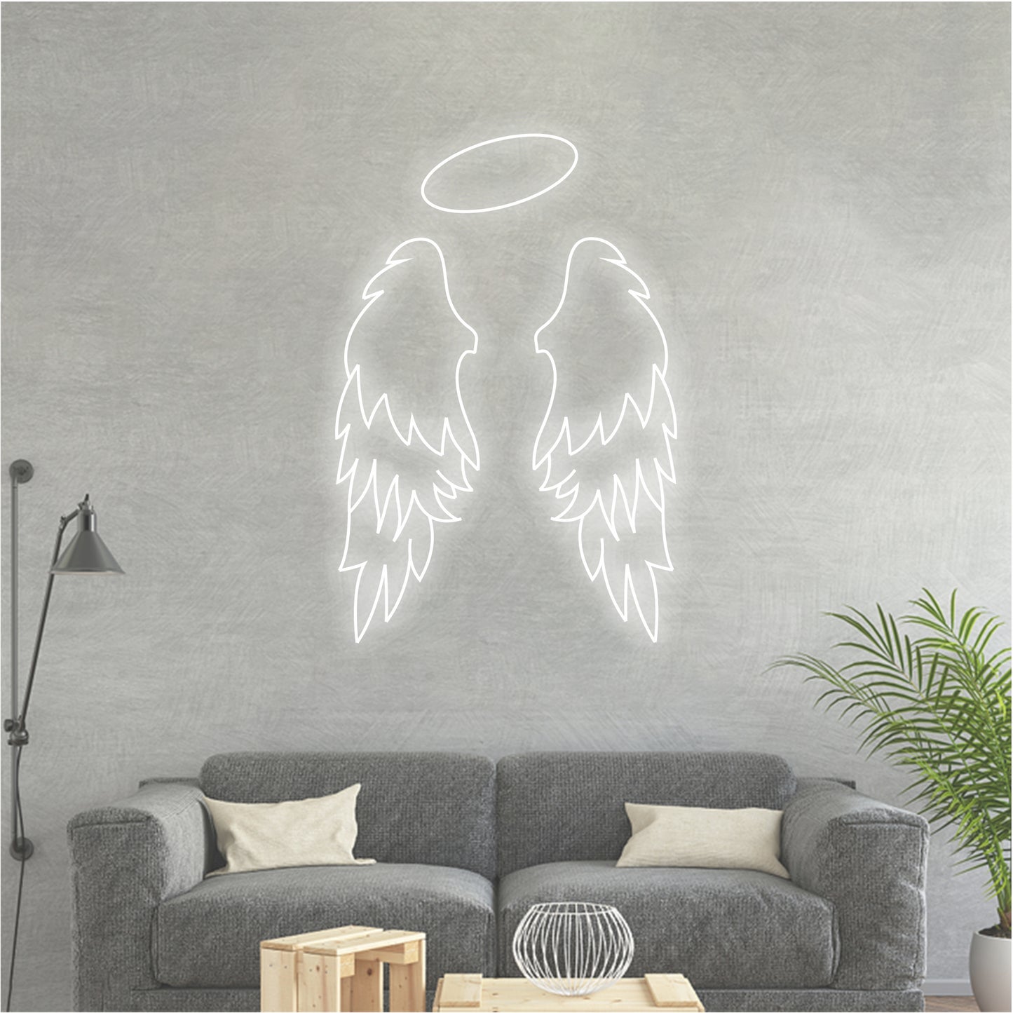 'Angel's wings Neon Sign' Room Neon Light Decor