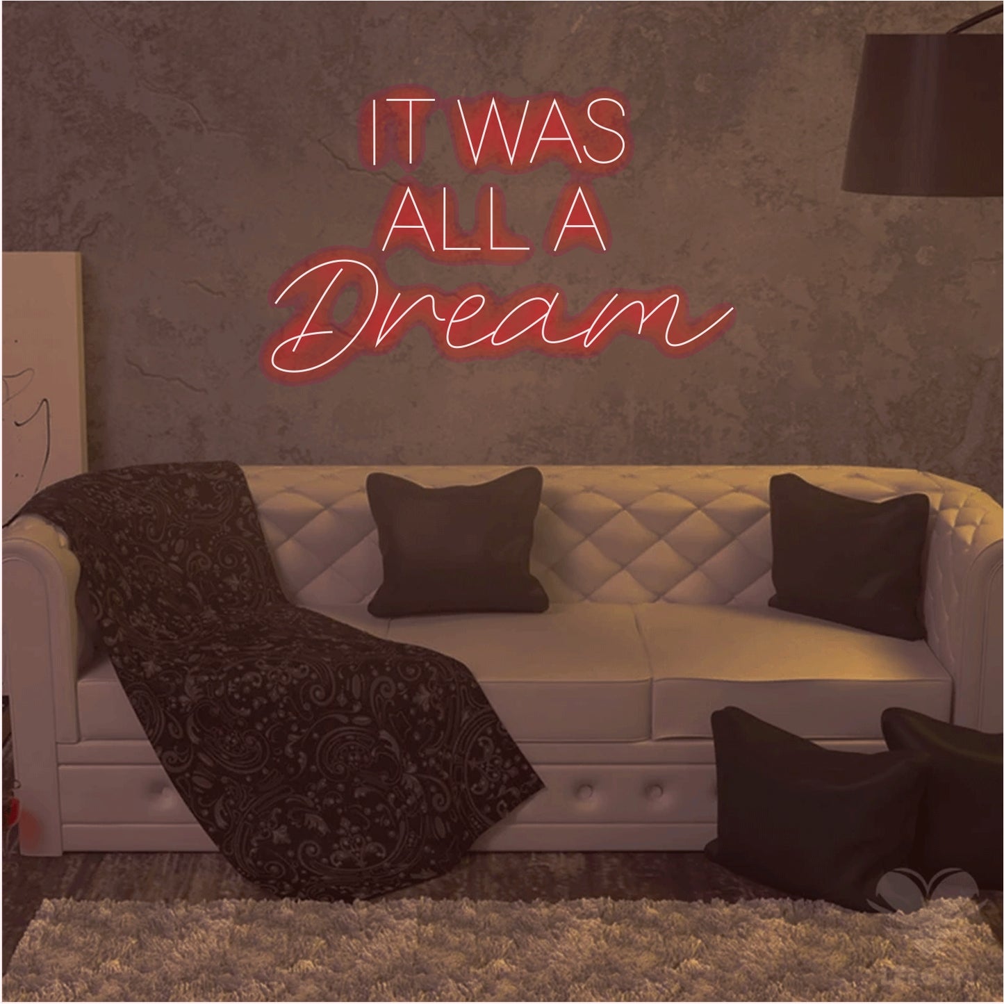 IT WAS ALL A Dream Neon Sign,Wedding Neon Sign,Room Neon Light Decor