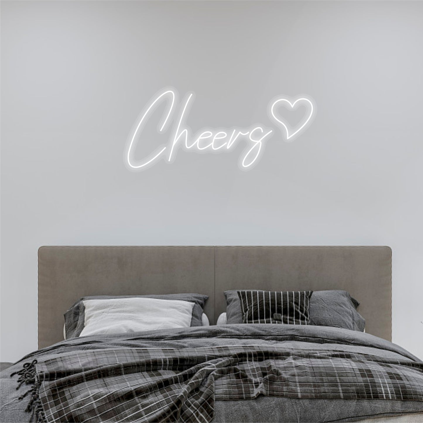 "Cheer" neon sign