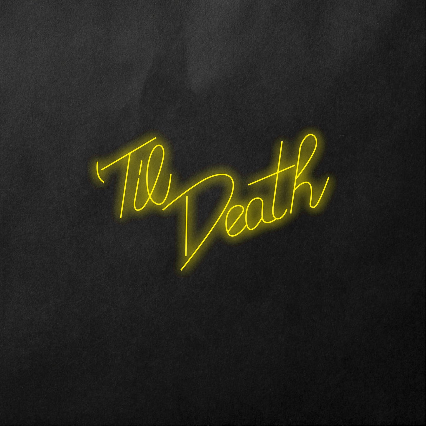 'Til Death Neon Sign,Wedding  Neon Sign Lights Room Decor