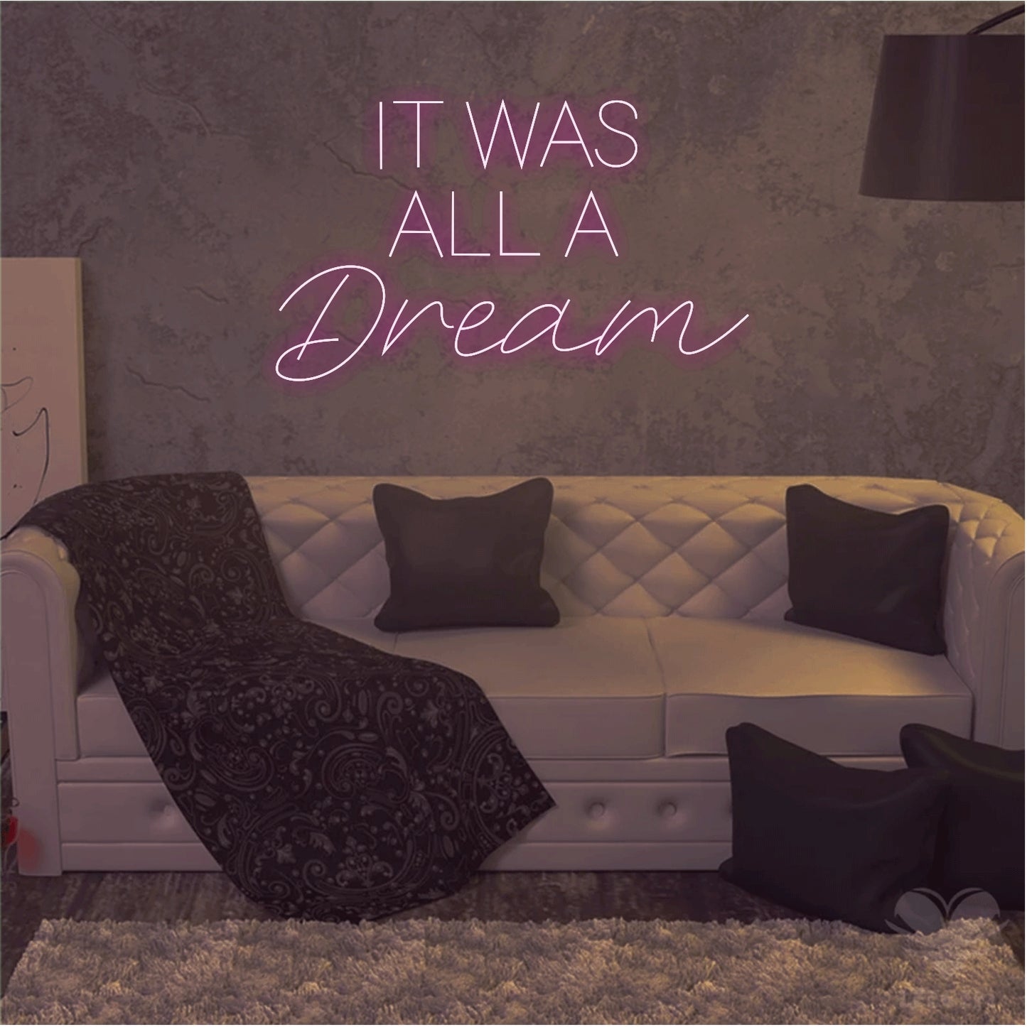 IT WAS ALL A Dream Neon Sign,Wedding Neon Sign,Room Neon Light Decor