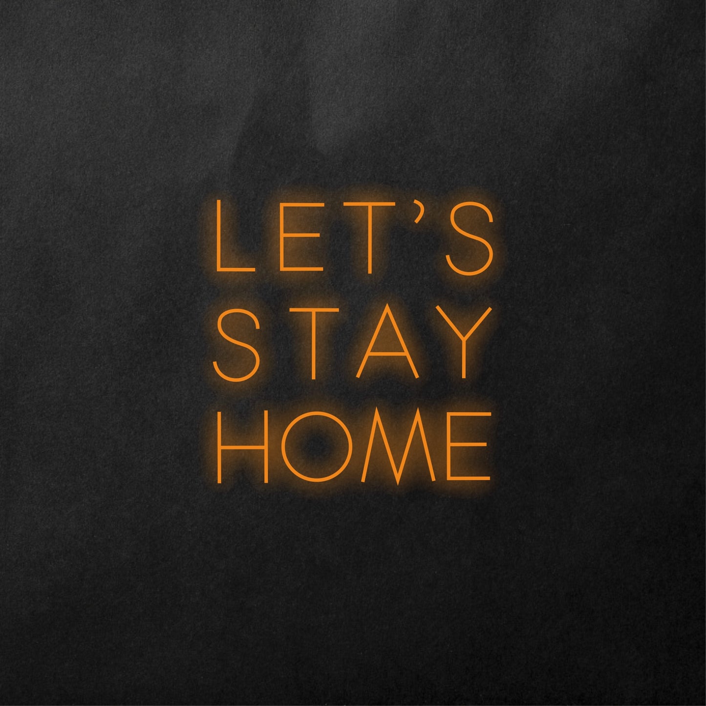 LET'S STAY AT HOME Neon Sign,Bedroom Neon Lights