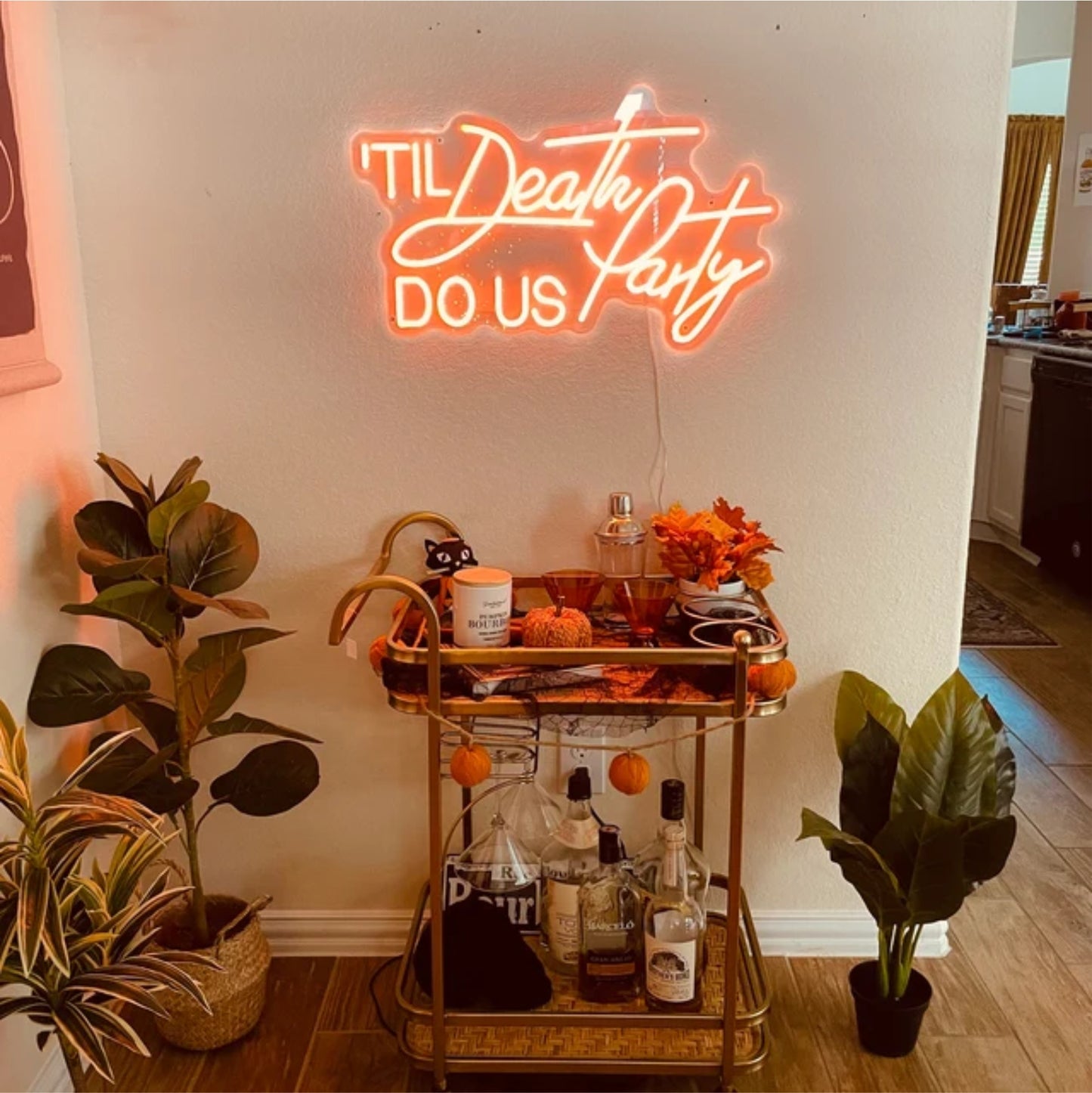 'Til Death Do US Party' Neon Sign,Wedding Neon lights