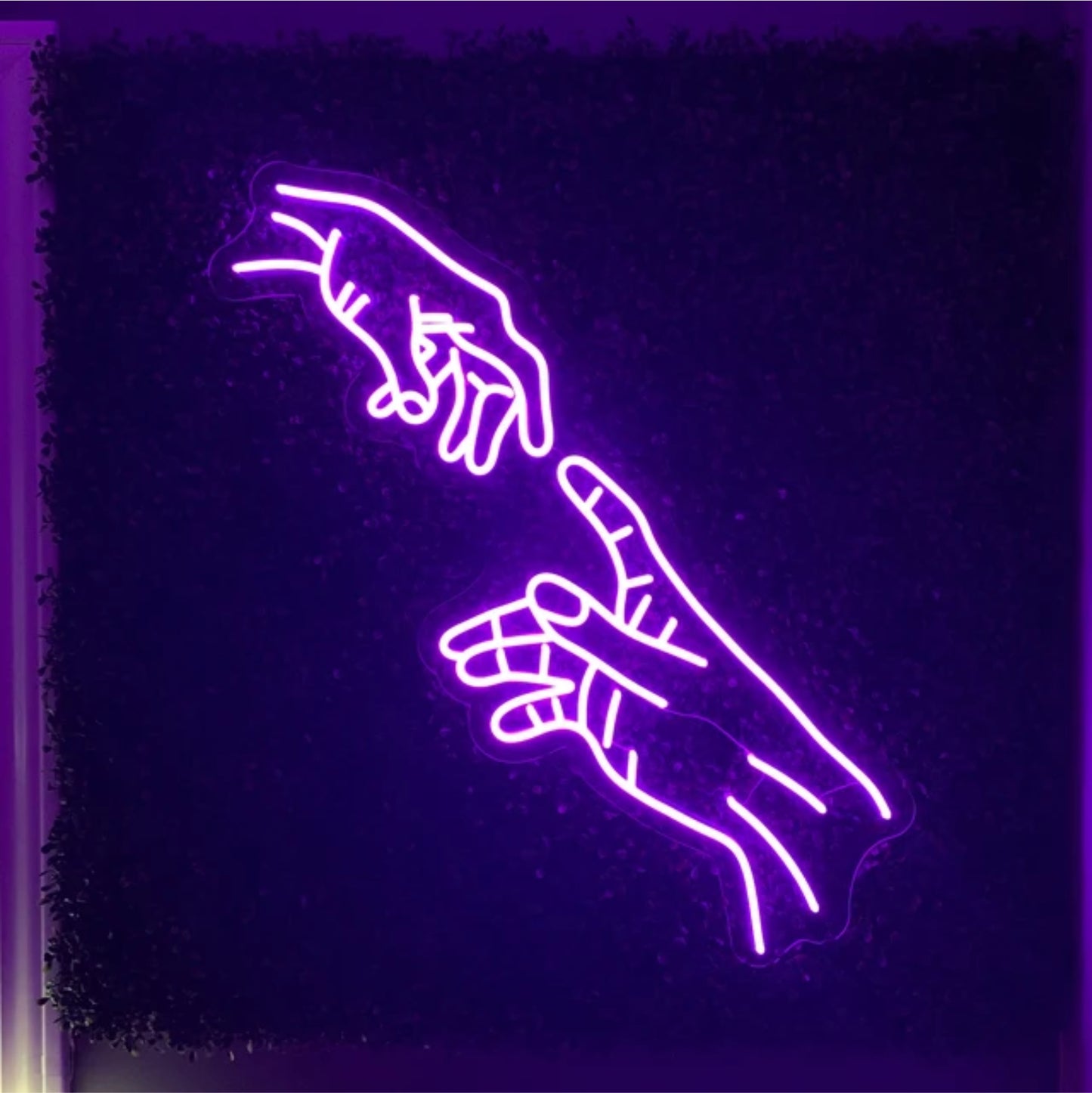 'Hands of God neon sign',House room neon light decor