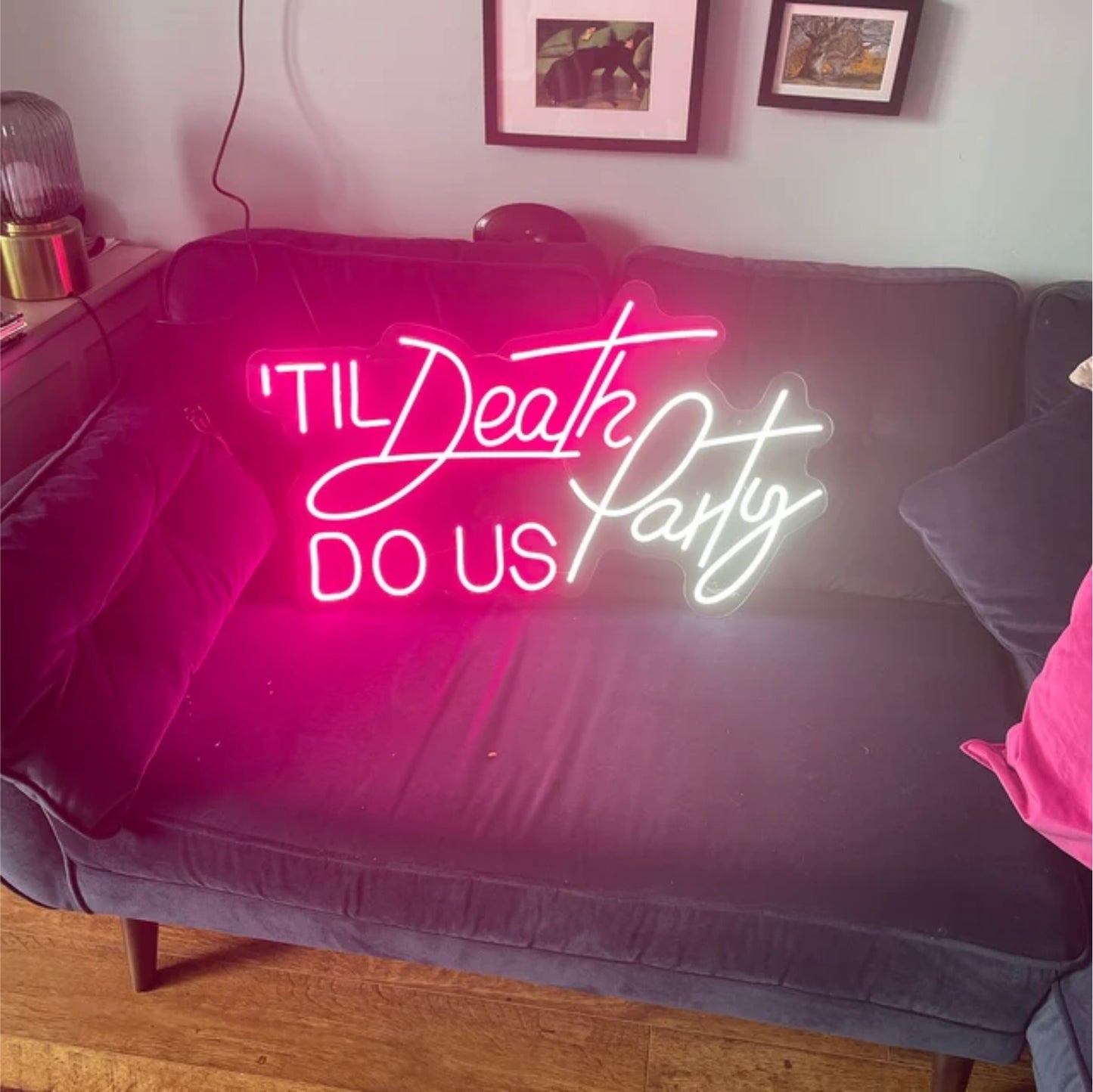 'Til Death Do US Party' Neon Sign,Wedding Neon lights