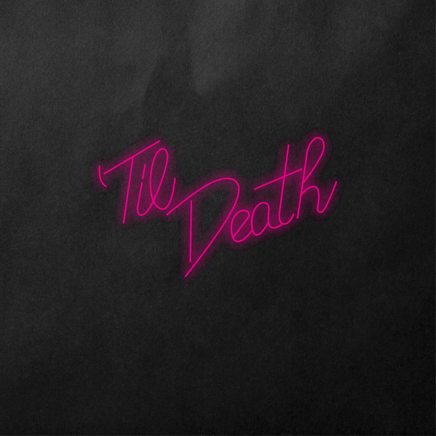 'Til Death Neon Sign,Wedding  Neon Sign Lights Room Decor