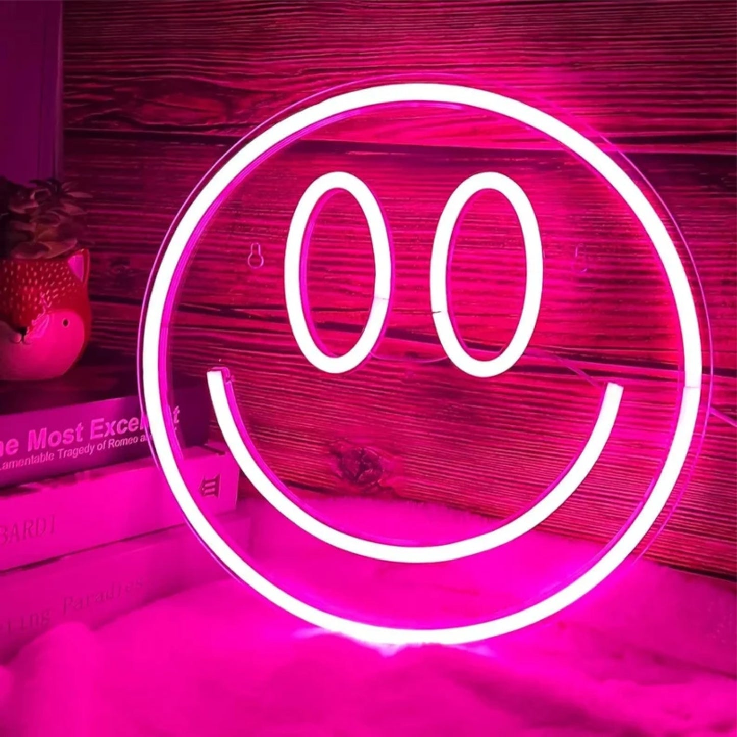 'Smiling Face Neon Sign',House Room neon Light