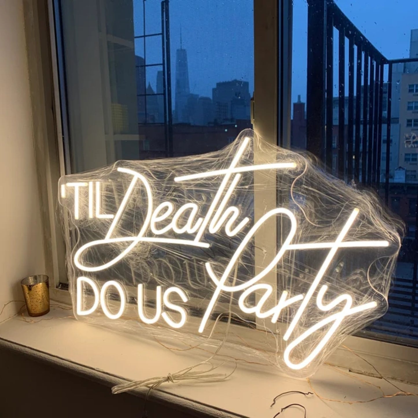 'Til Death Do US Party' Neon Sign,Wedding Neon lights