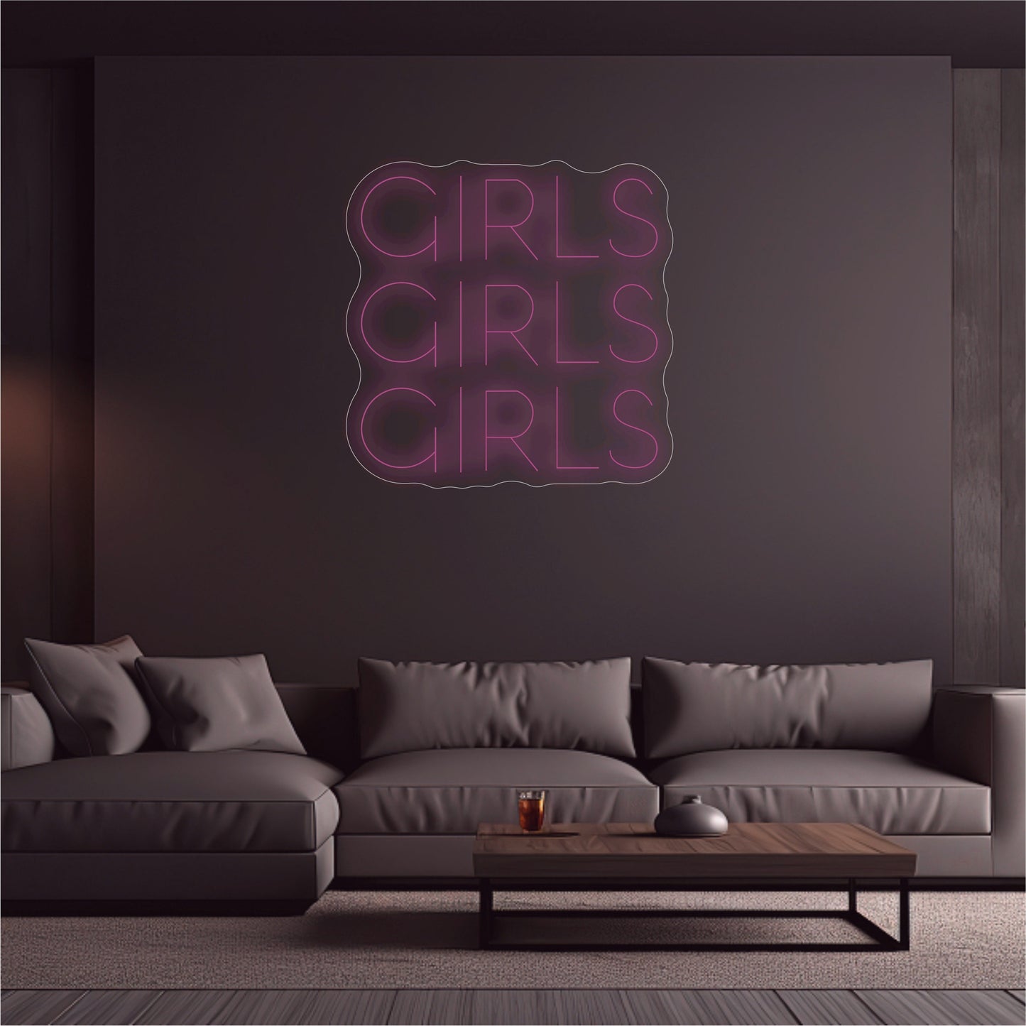 'girls girls girls' neon sign,House room neon lights